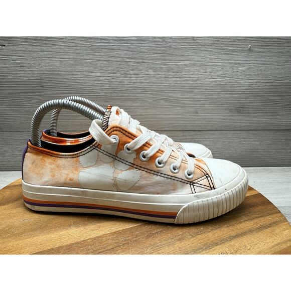 Foco Clemson Tigers Low-Top Canvas Shoes Tie Dye Big Logo Women’s Size 8 - Picture 1 of 10